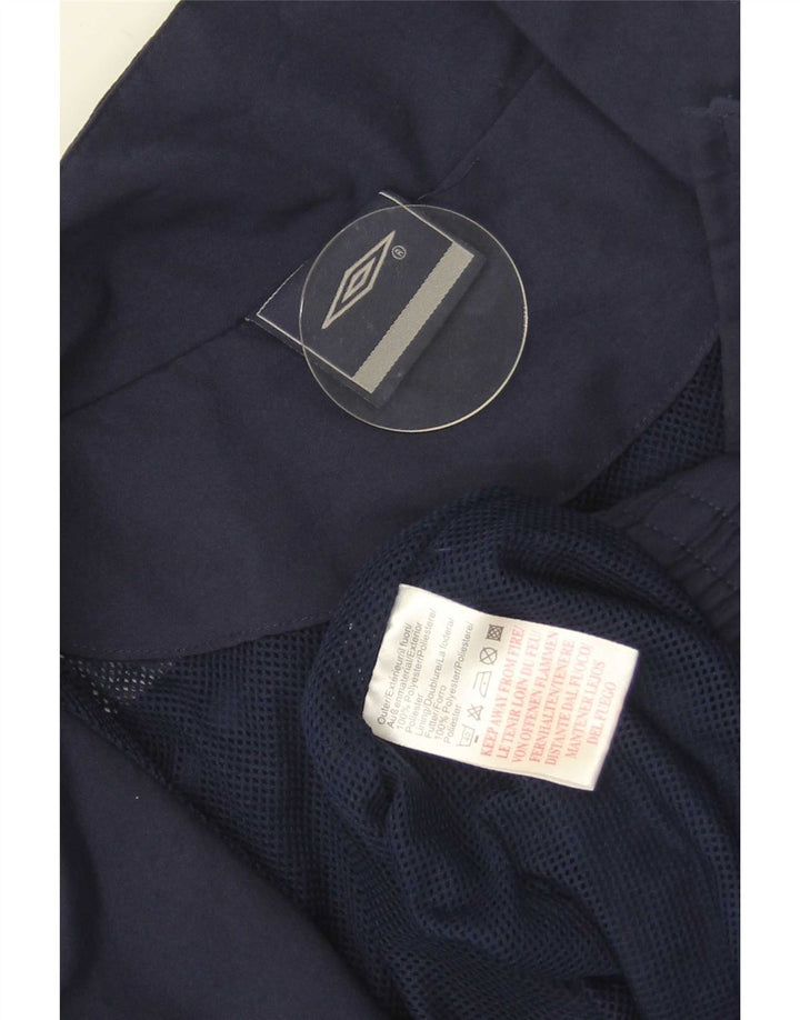Jachetă de trening grafică Umbro pentru bărbați, XL, poliester color bloc, albastru bleumarin