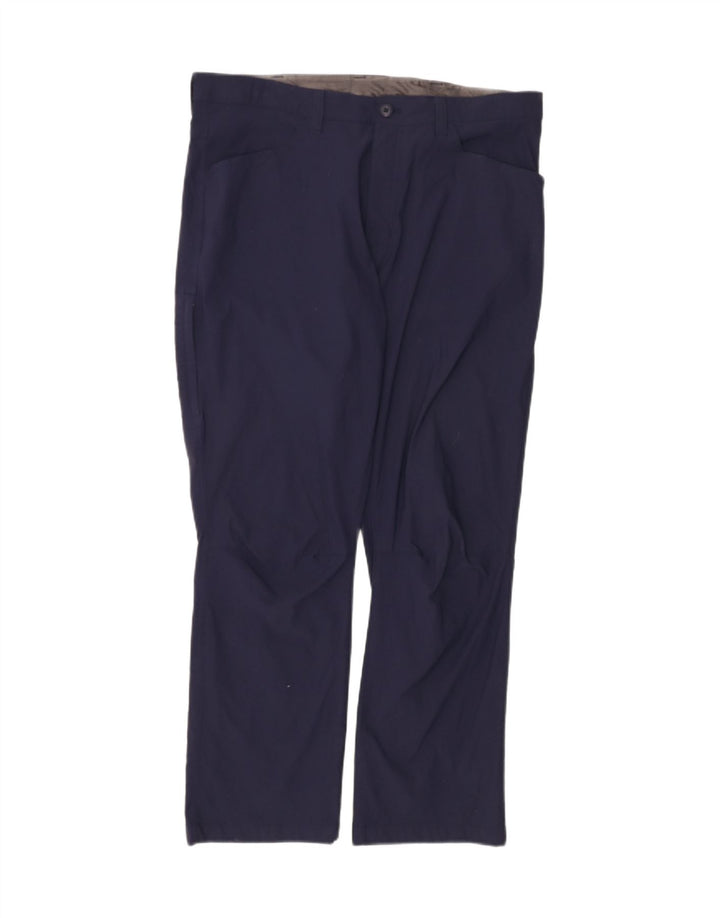 EDDIE BAUER Mens Straight Trousers W38 L30 Navy Blue Nylon Vintage Eddie Bauer and Second-Hand Eddie Bauer from Messina Hembry 