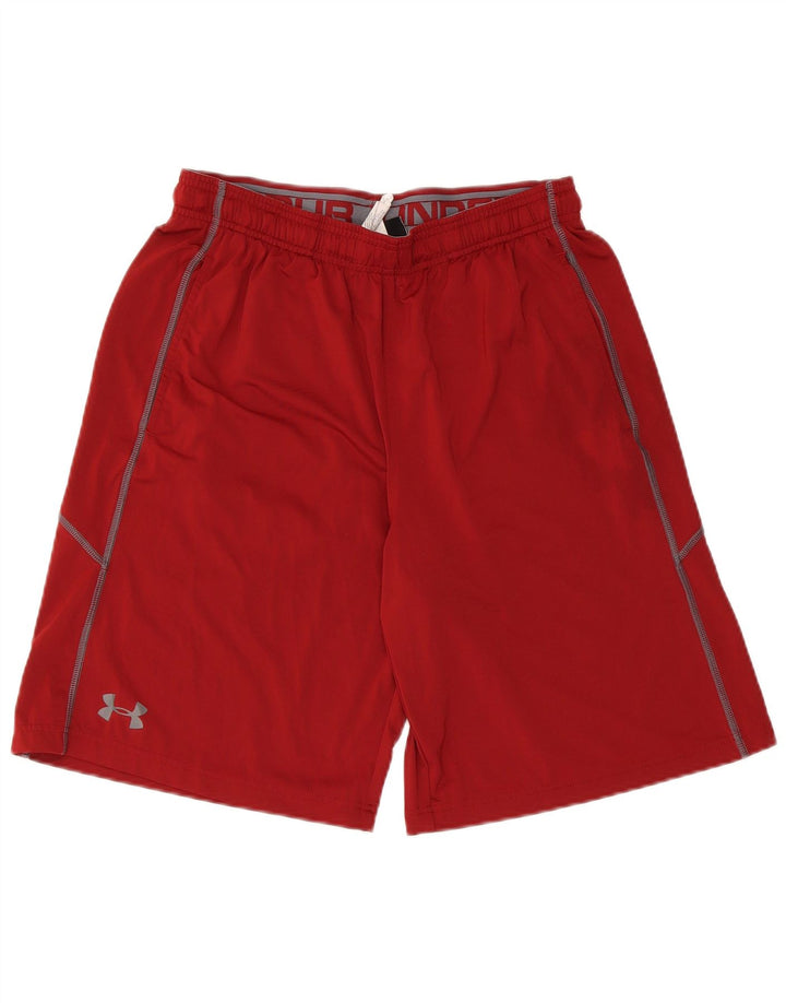 Pantaloni scurți sport Under Armour Heat Gear pentru bărbați, poliester maro mediu