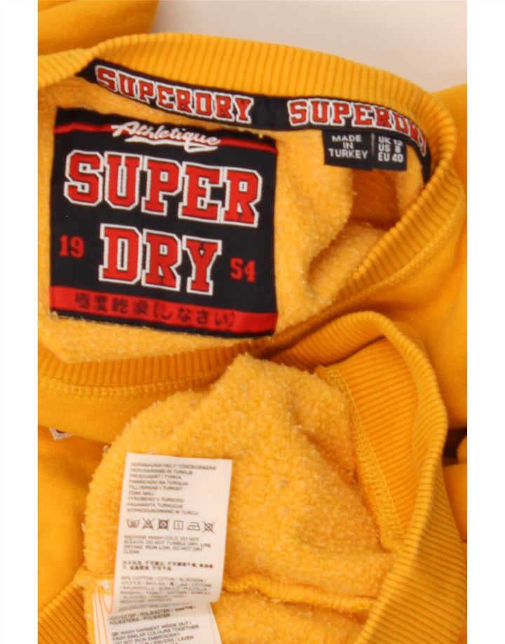 Pulover supradimensionat cu grafic Superdry pentru femei UK 12 Galben mediu
