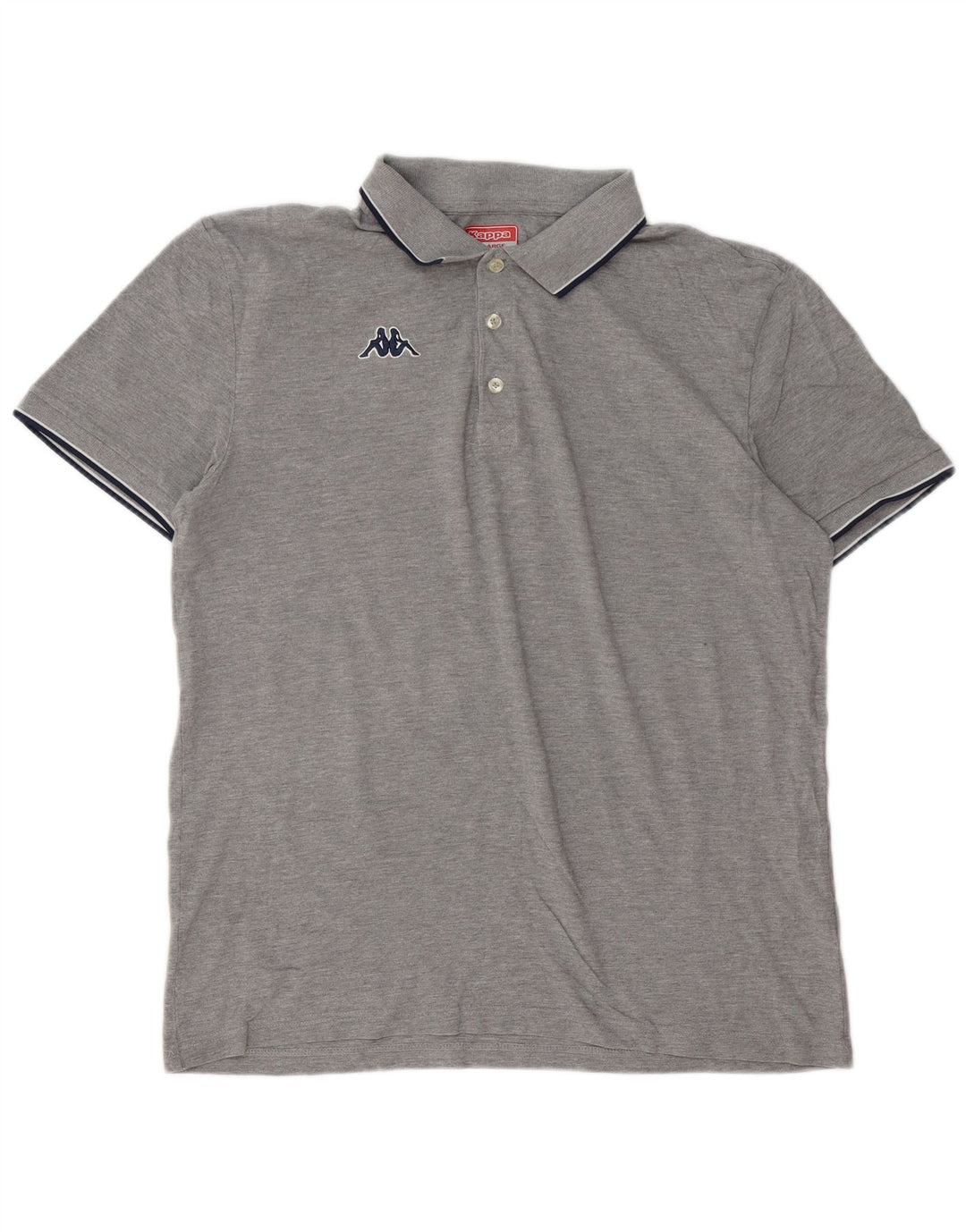 Cămașă polo pentru bărbați Kappa 2XL bumbac gri