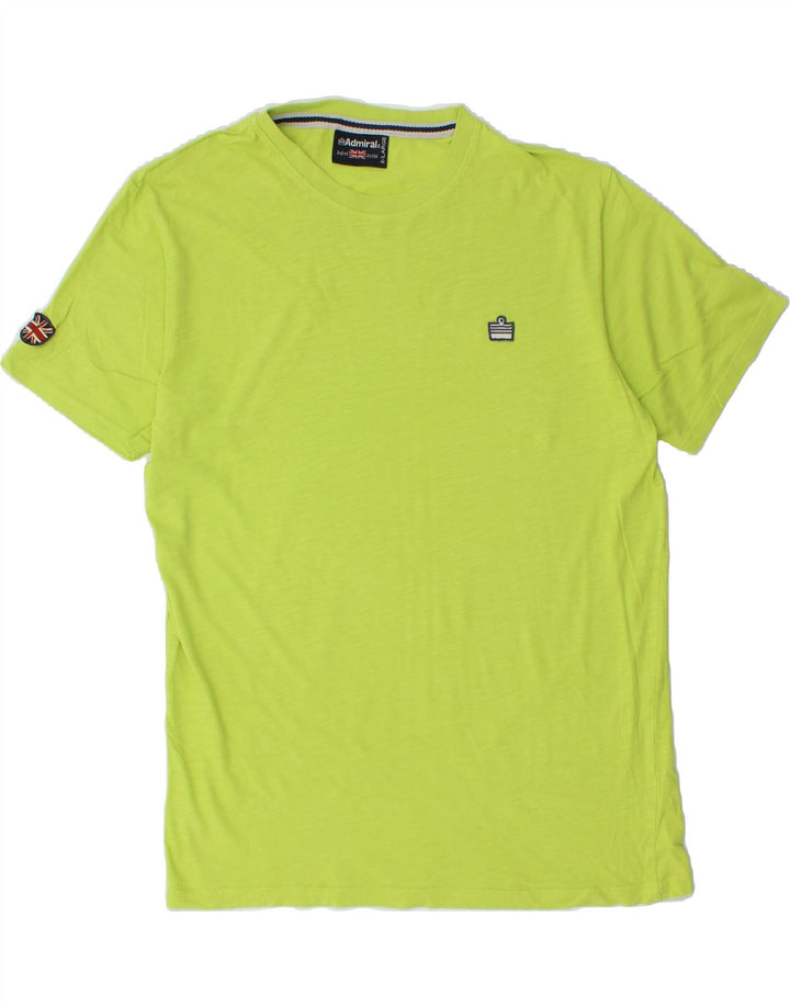 ADMIRAL Mens T-Shirt Top XL Green Cotton Vintage Admiral and Second-Hand Admiral from Messina Hembry 