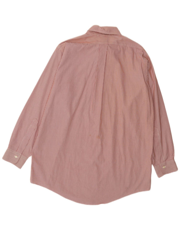 Cămașă pentru bărbați Brooks Brothers Traditional Fit Mărimea 15 1/2 Medium Red Pinstripe