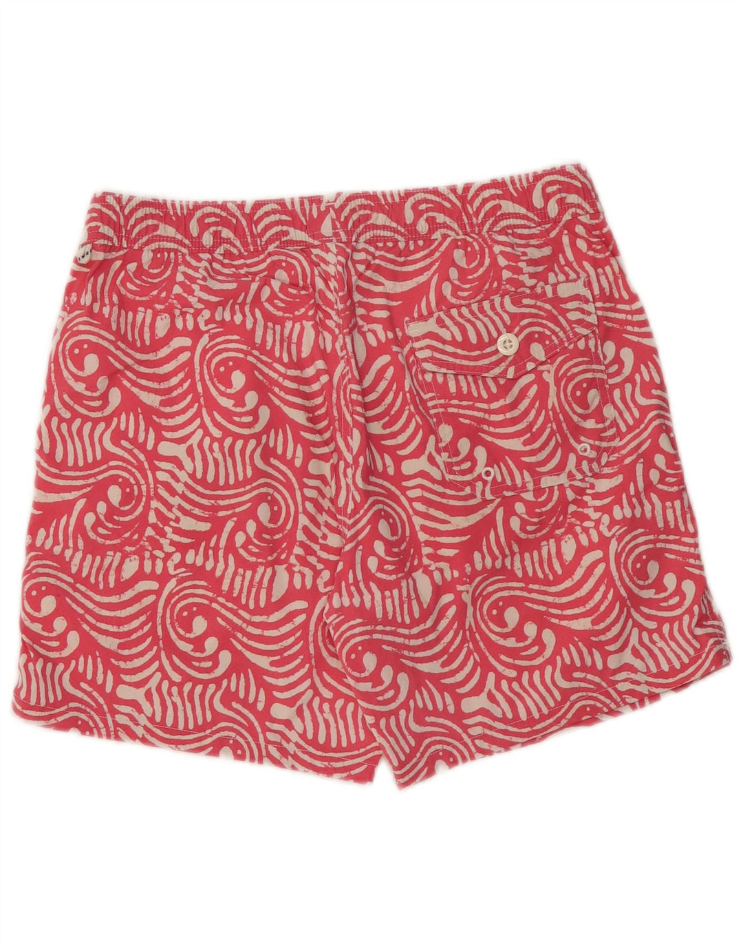 J. CREW Pantaloni scurți de înot pentru bărbați, poliamidă, roz mediu, cachetele