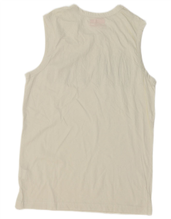 Tricou grafic pentru bărbați Kappa Top Medium White Bumbac