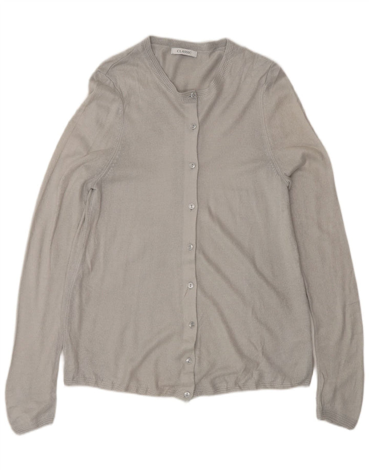 Pulover cardigan pentru femei Marks & Spencer UK 12 Medium Gri Acrilic