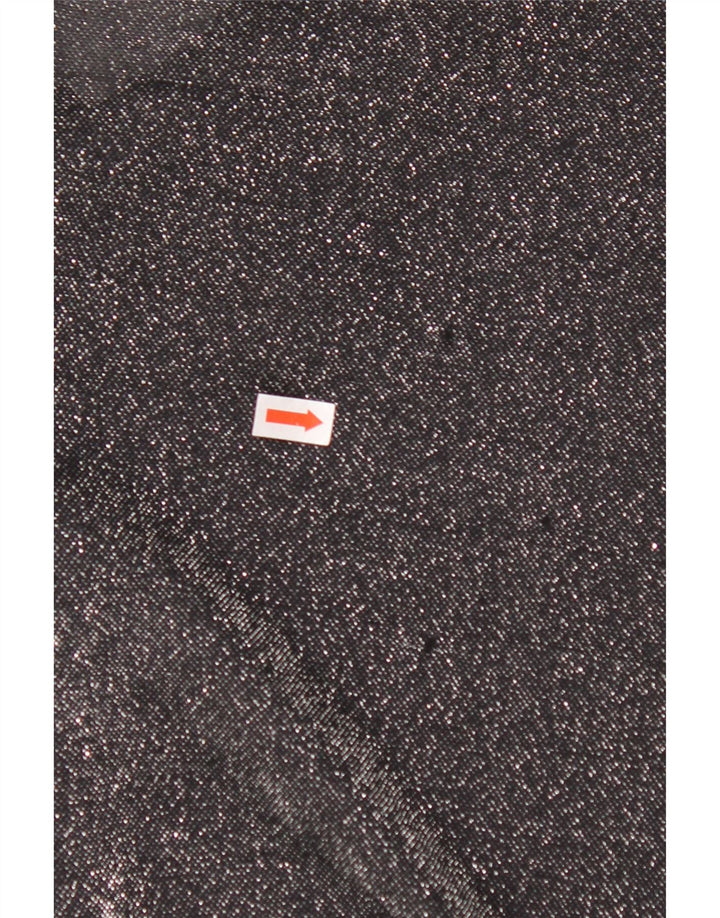 Bluză cămașă supradimensionată pentru femei VINTAGE UK 16 Poliester mare negru cu pete