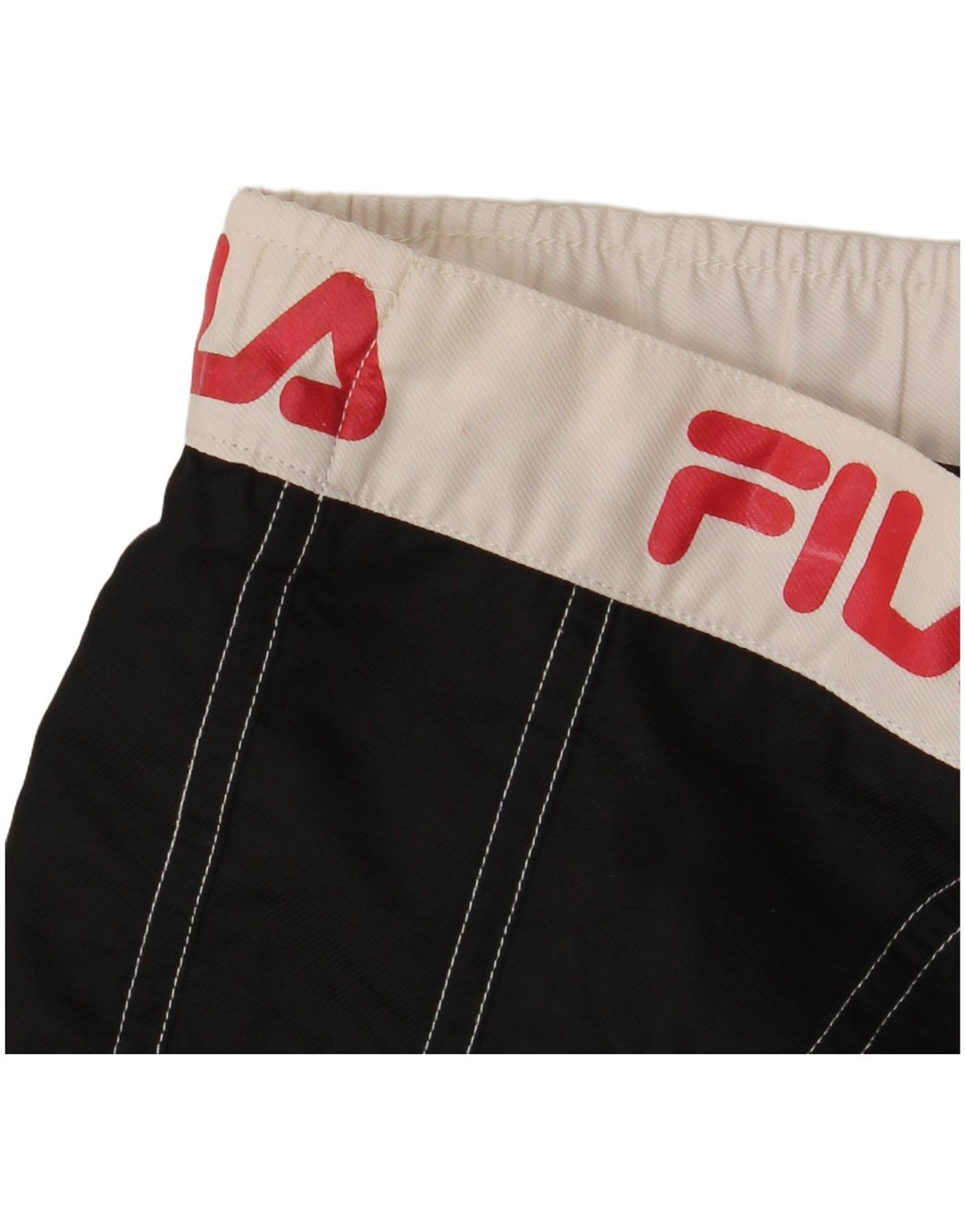 Pantaloni scurți de înot cu grafică Fila pentru bărbați, mediu negru, color block