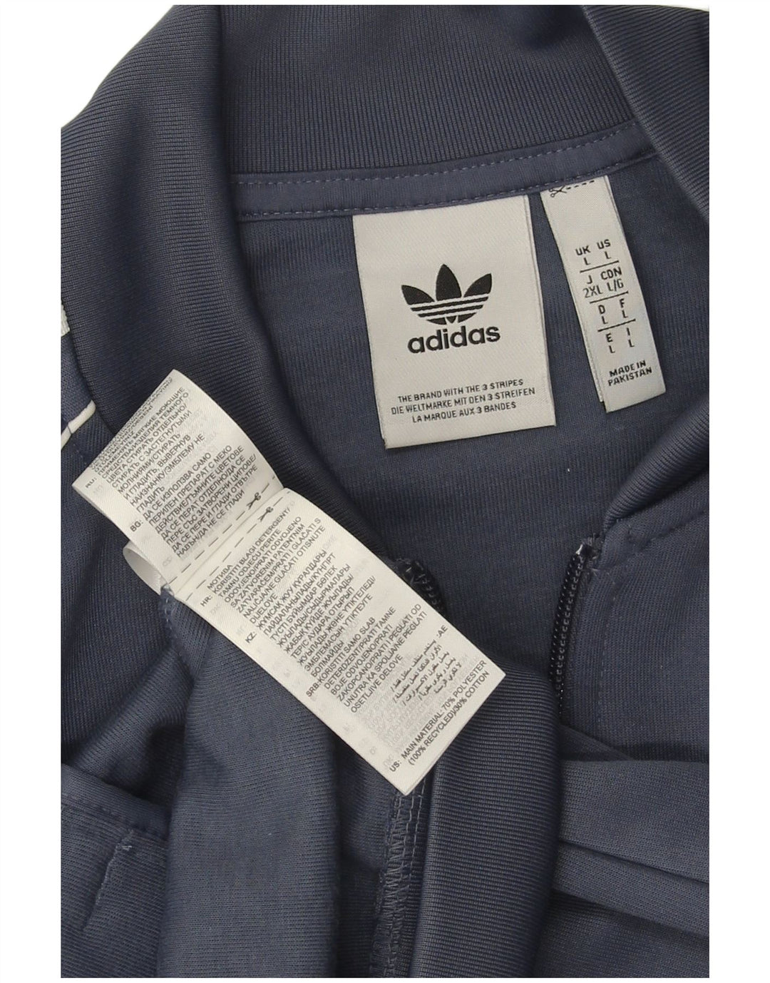 Jachetă de trening pentru bărbați Adidas, mare, albastru, poliester