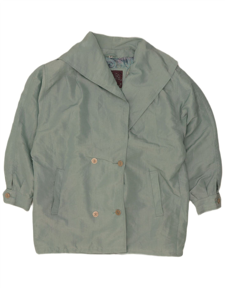 Palton supradimensionat pentru femei vintage EU 42 nailon verde mare