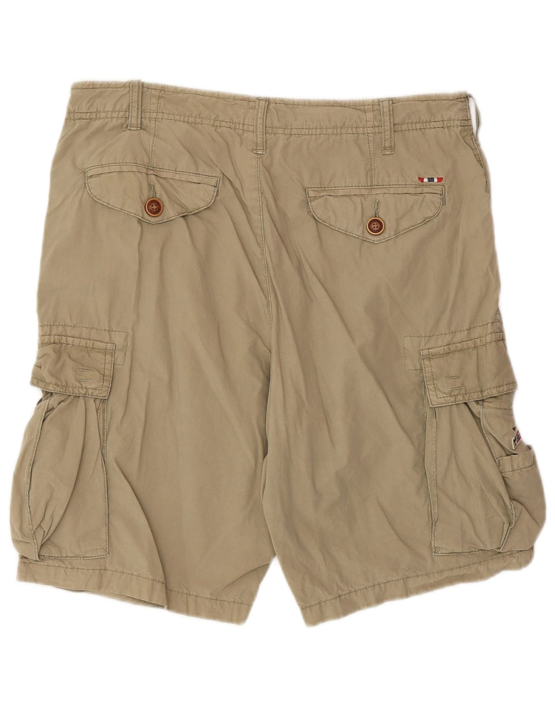 Pantaloni scurți cargo Napapijri pentru bărbați W30, bumbac mediu kaki