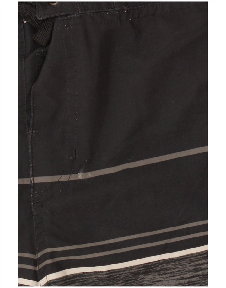 CRIVIT Mens Swimming Shorts Medium Black Colourblock Polyester