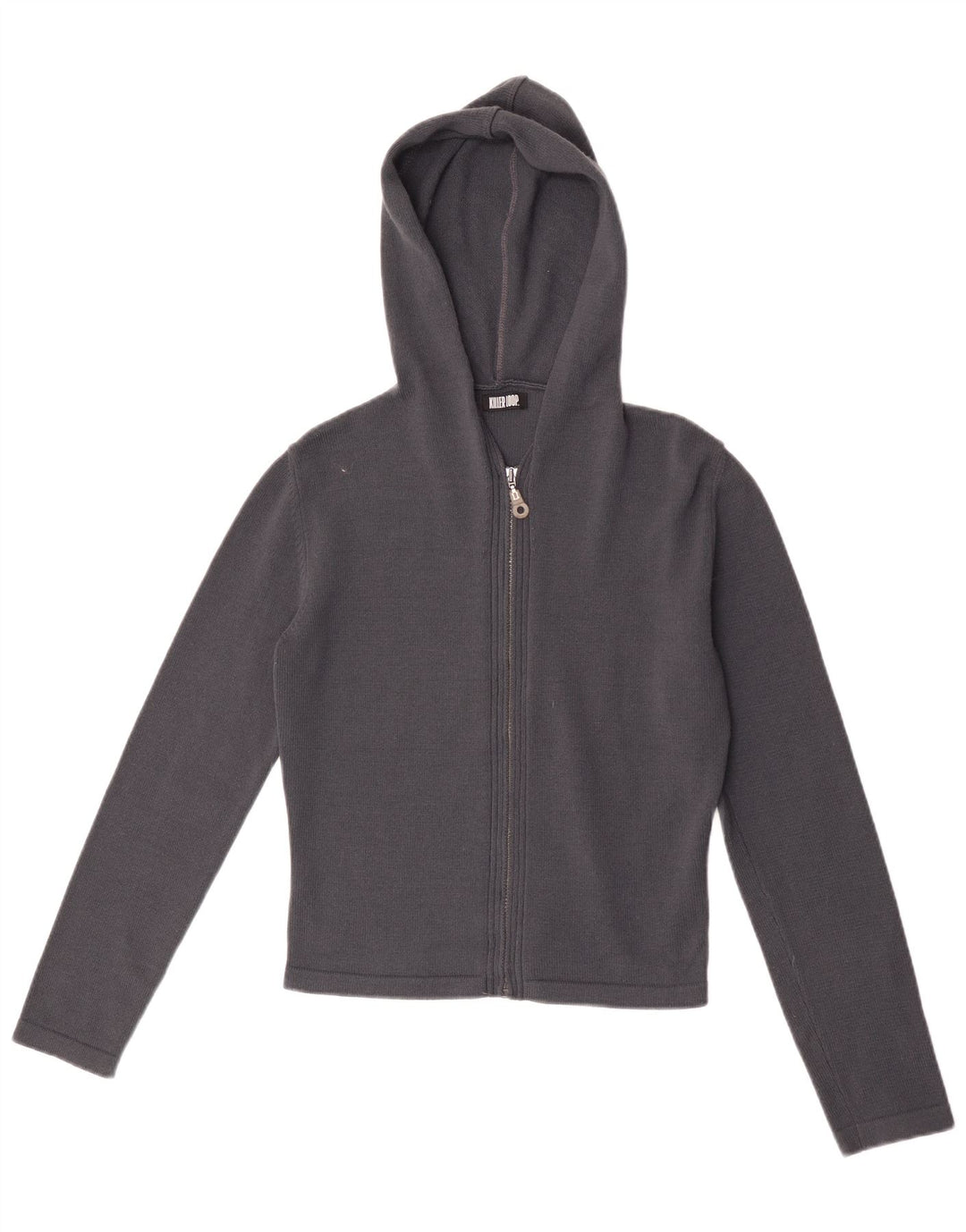 Pulover cardigan cu glugă Killer Loop pentru femei UK 12 Medium Bleumarin