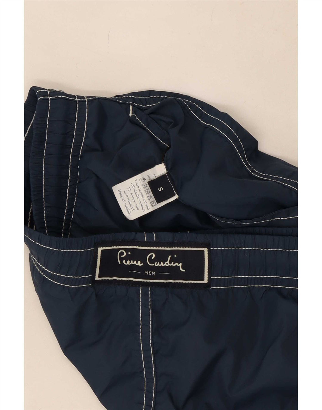 Pantaloni scurți de înot Pierre Cardin pentru bărbați, poliester mici, albastru