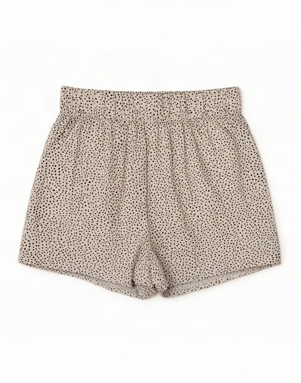Marks & Spencer Pantaloni scurți pentru femei UK 8 Small W26 White Spotted Viscose