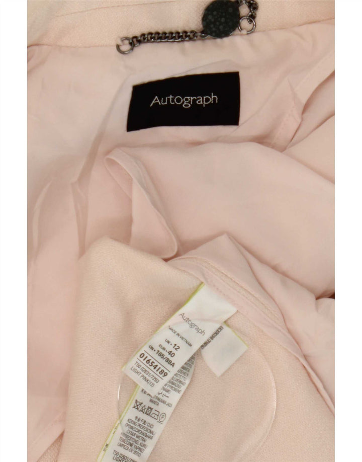 Jachetă pentru femei Marks & Spencer Autograph Blazer UK 12 Poliester roz mediu