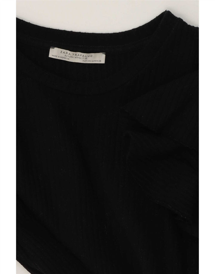 Bluză pentru femei Zara UK 12 Medium Negru