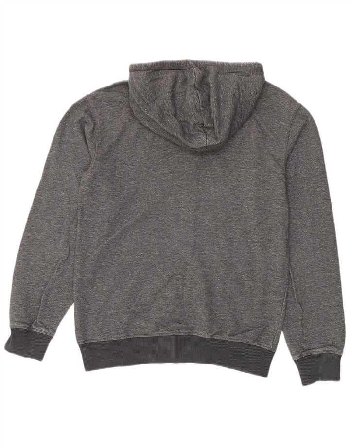 Pulover Quiksilver Premium pentru bărbați, cu fermoar, bumbac, gri mediu
