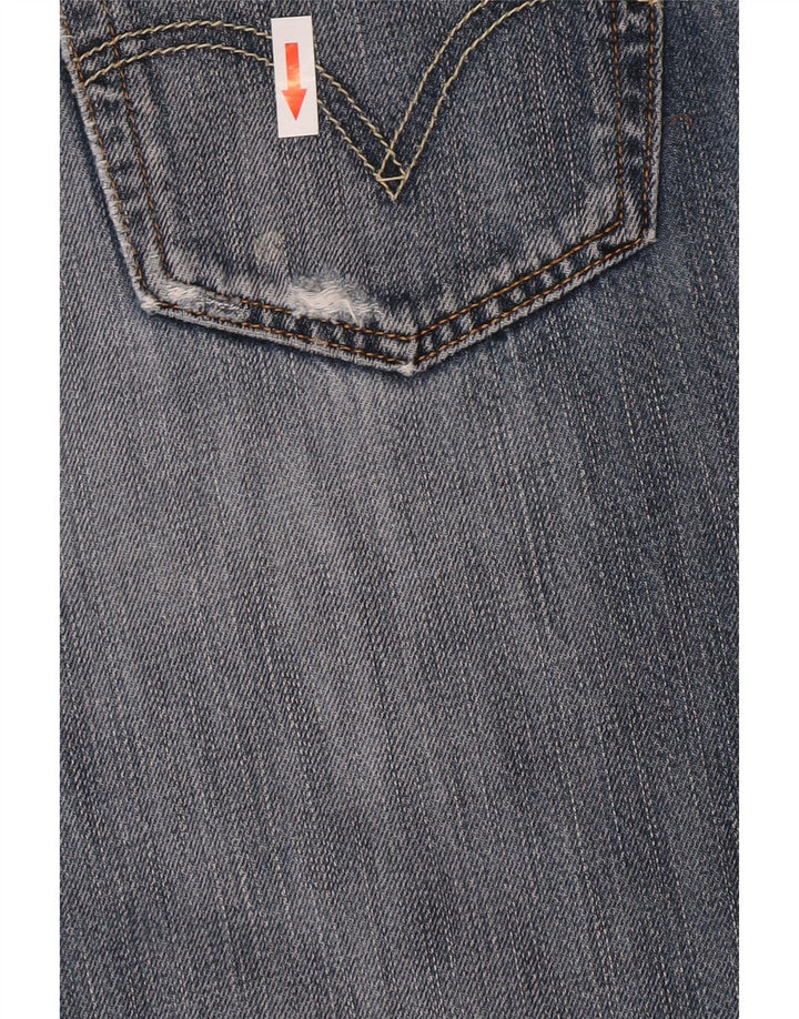 Blugi drepți distressed 501 Levi's pentru bărbați L32 L28 Bumbac albastru