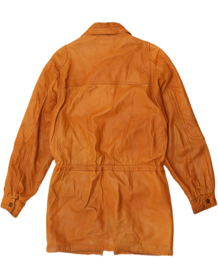 Jachetă de piele vintage pentru bărbați UK 40 mare maro