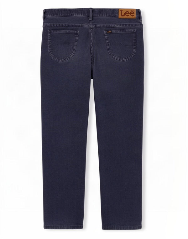 Pantaloni crop drept bărbați Lee din velur, L34 L26, bumbac bleumarin