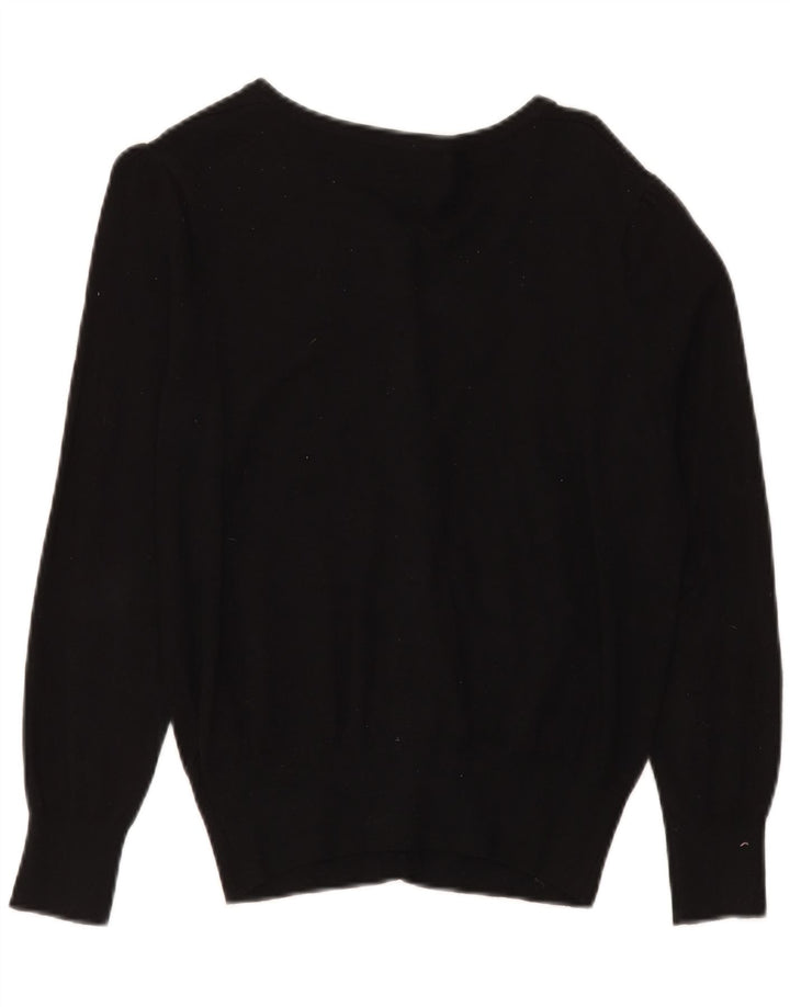 Pulover cardigan pentru femei Marks & Spencer UK 14 Medium Black Viscose