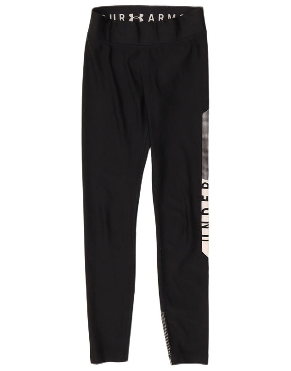 Leggings Under Armour pentru femei Heat Gear UK 8 Small Black Colorblock