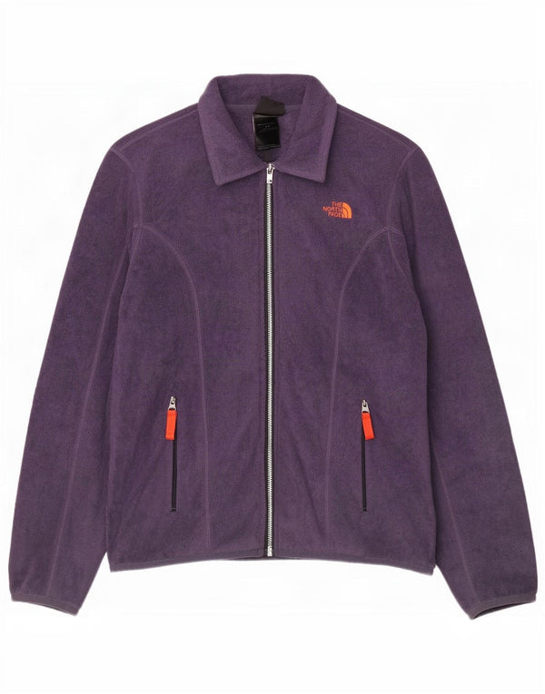 The North Face Womens Liner Fleece Jacket UK 10 Small Purple Polyester