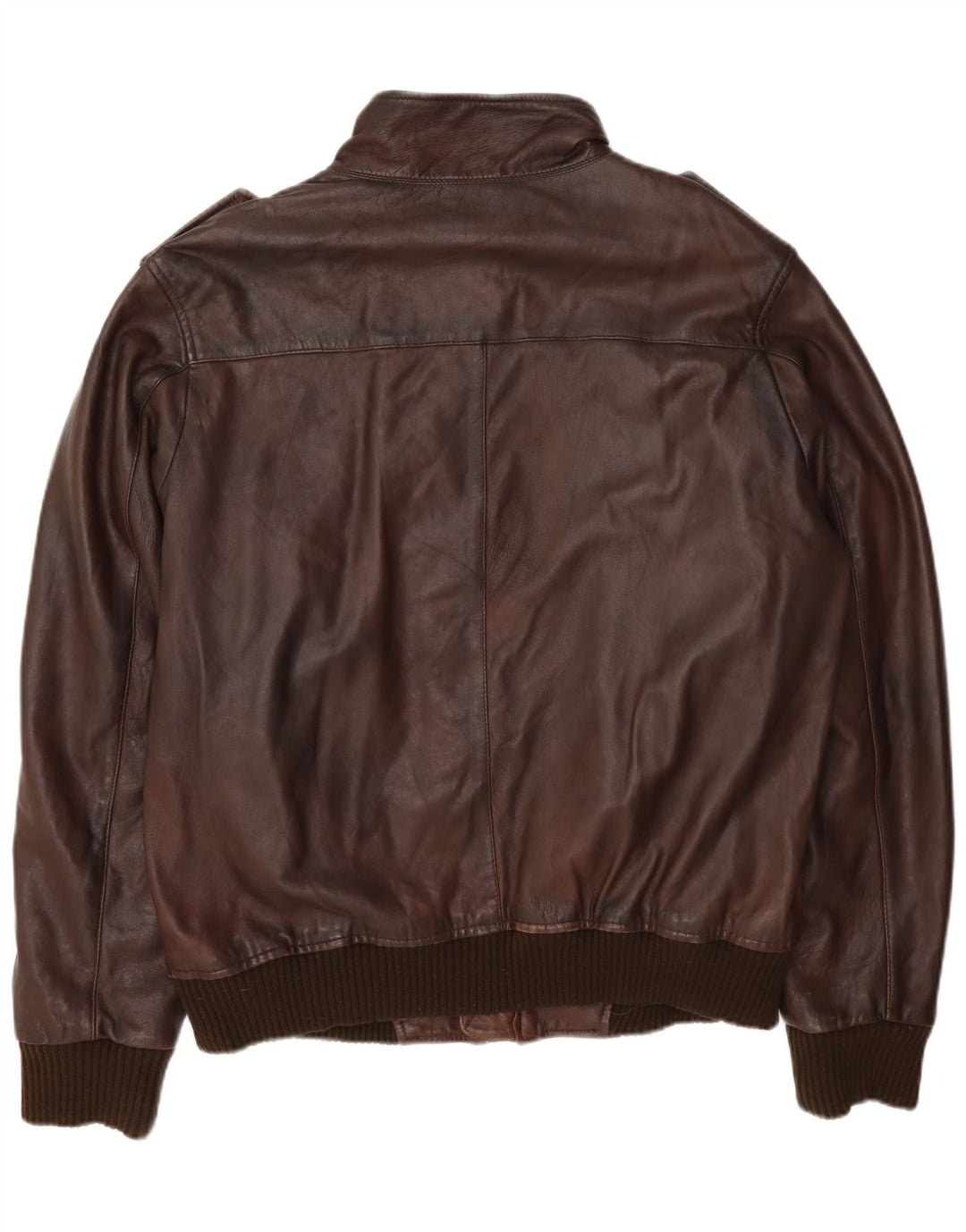Jachetă militară din piele pentru bărbați Ben Sherman UK 42 XL maro