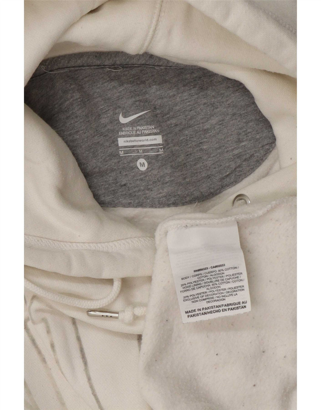 Pulover Nike Grafic pentru bărbați, bumbac alb mediu