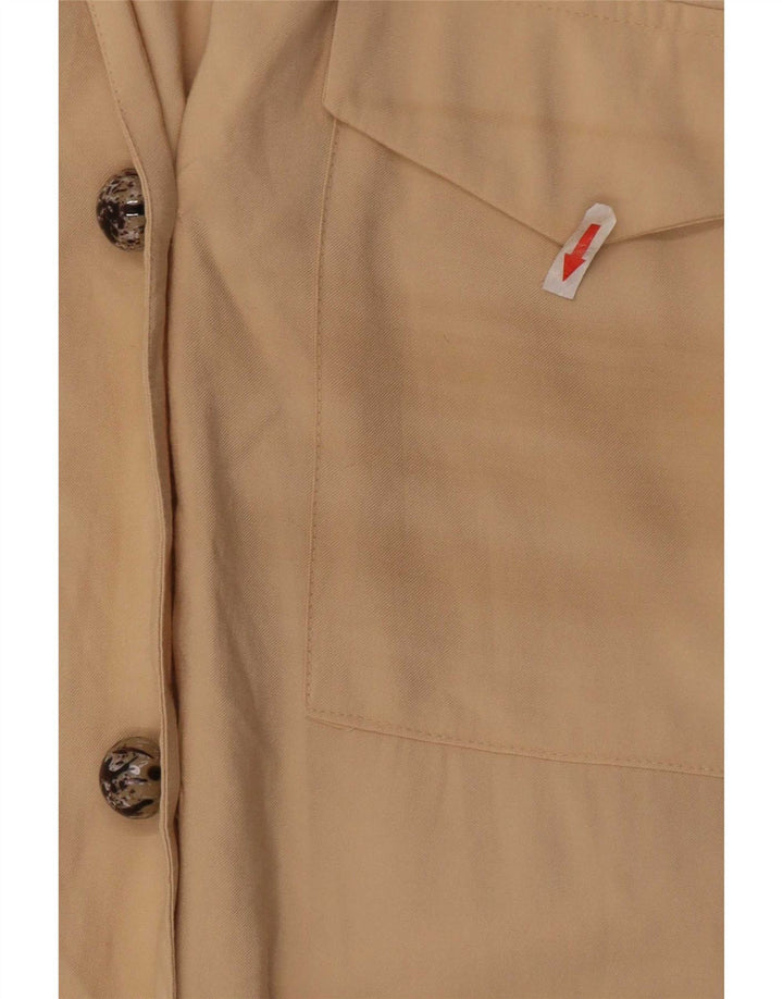 Cămașă pentru femei Zara UK 14 Medium Beige Viscose