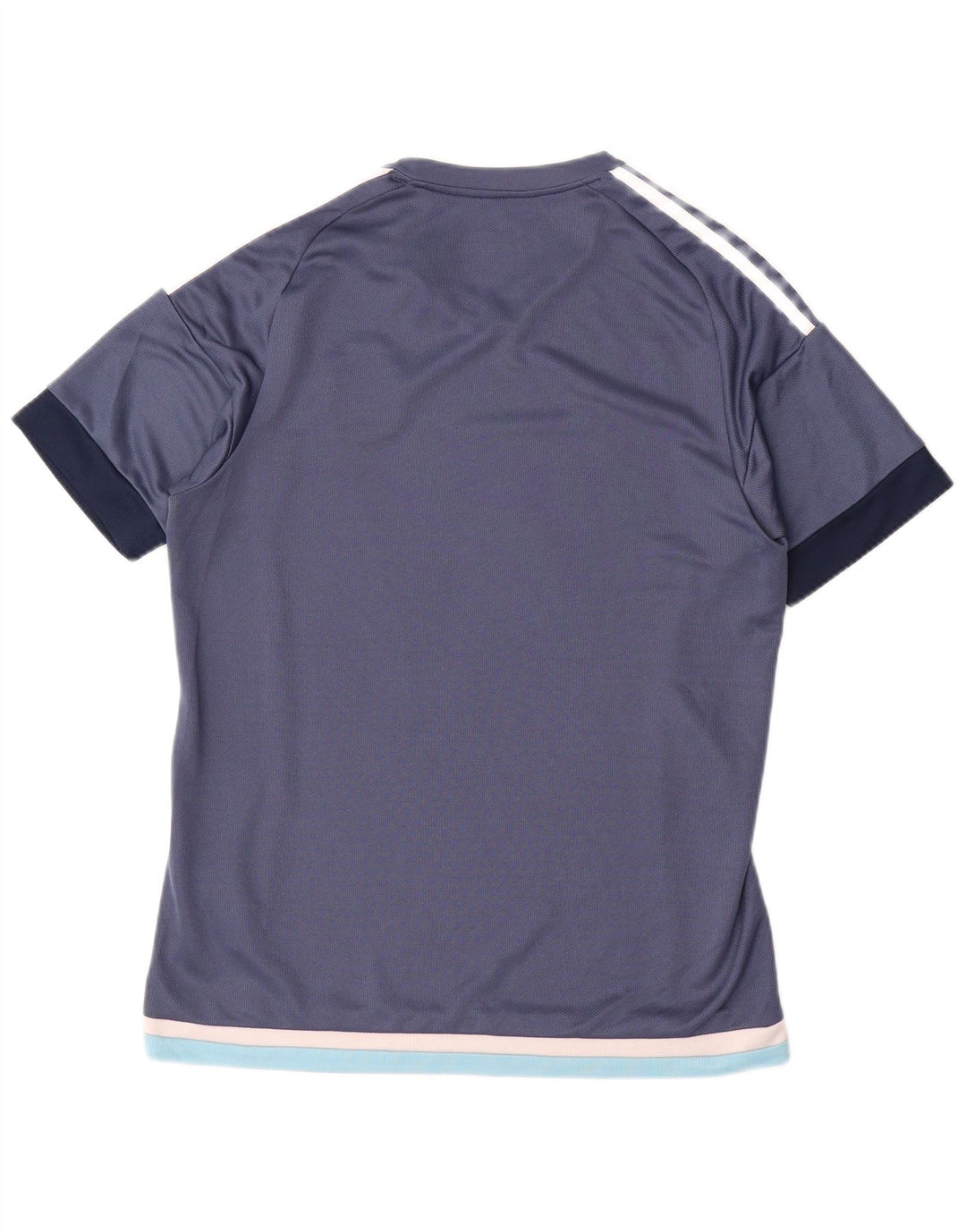 Tricou Adidas Climalite pentru bărbați Top Mediu Bleumarin Poliester Colorblock