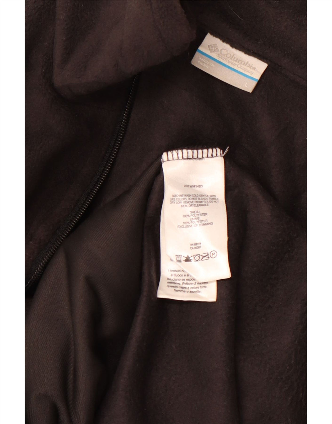 COLUMBIA Gilet pentru bărbați din lână UK 40 Poliester negru mare