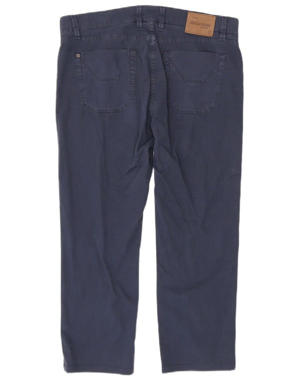 Pantaloni casual pentru bărbați Jeckerson Slim Fit L36 L26 Bumbac bleumarin