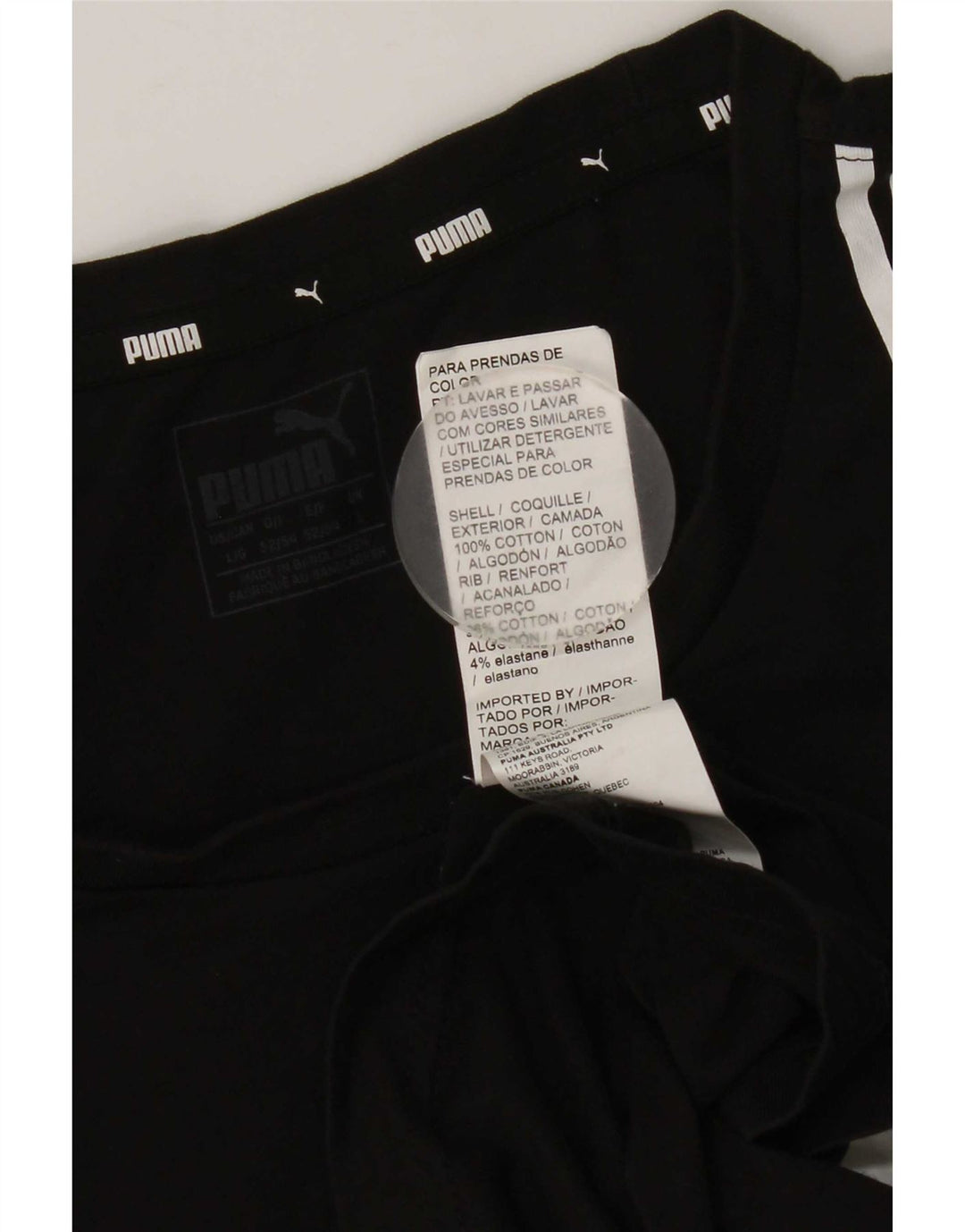 Tricou pentru bărbați Puma Top mare, negru, color block, bumbac