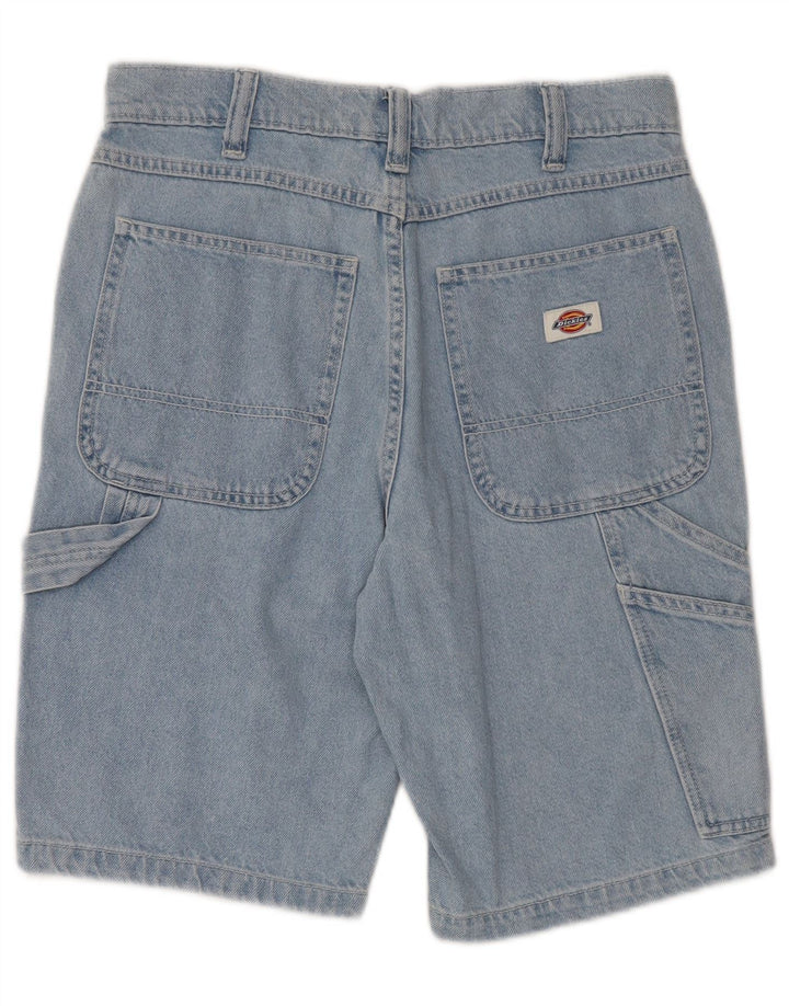 Pantaloni scurți din denim cargo DICKIES pentru bărbați W28, bumbac albastru mic
