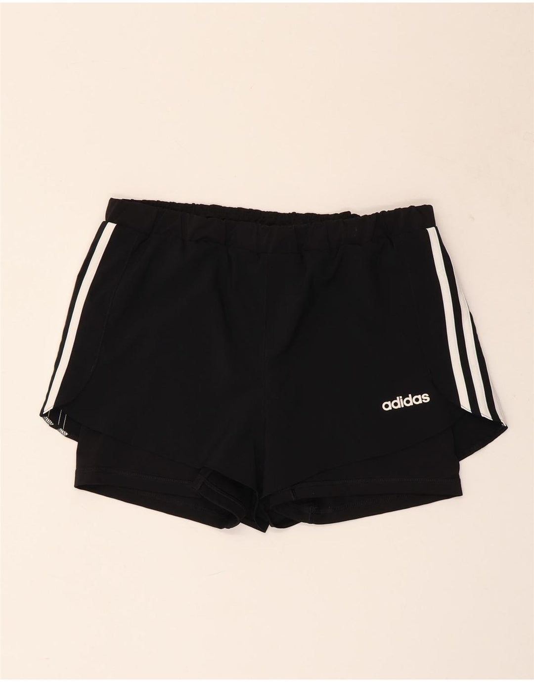 Pantaloni scurți sport Climalite ADIDAS pentru femei UK 8/10 Poliester negru mic