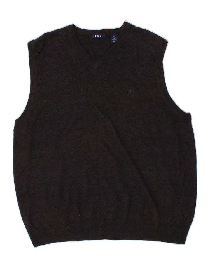 IZOD Mens Vest Tank Top Large Grey Vintage Izod and Second-Hand Izod from Messina Hembry 