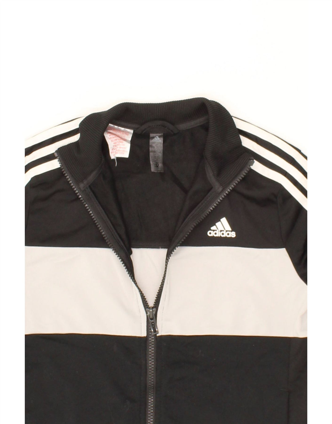 ADIDAS Boys Tracksuit Top Jacket 11-12 Years Black Colourblock Polyester Vintage Adidas and Second-Hand Adidas from Messina Hembry 