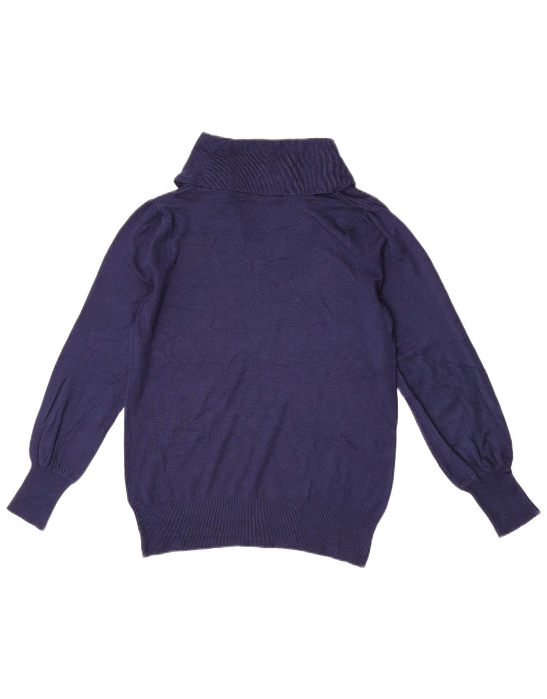 Pulover pentru femei Marks & Spencer cu gât rulat, UK 10 Mic, bleumarin