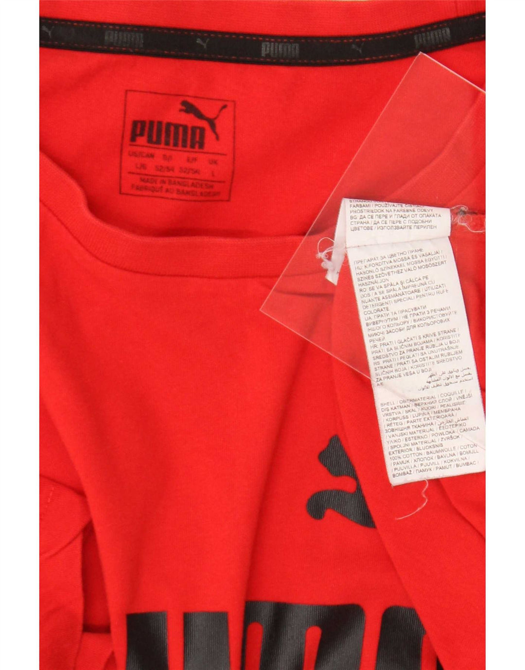 Tricou grafic Puma pentru bărbați Top mare bumbac roșu
