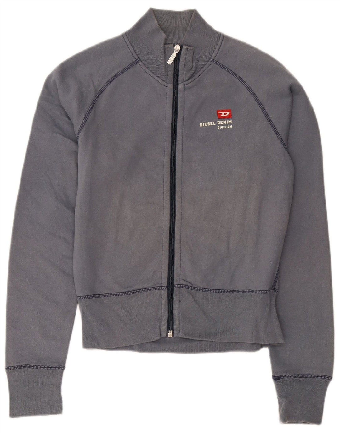 Jachetă de top pentru trening pentru femei Diesel UK 14, mare, gri, bumbac