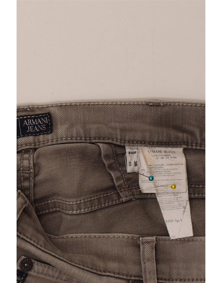Blugi drepti pentru bărbați Armani W36 L35 bumbac gri