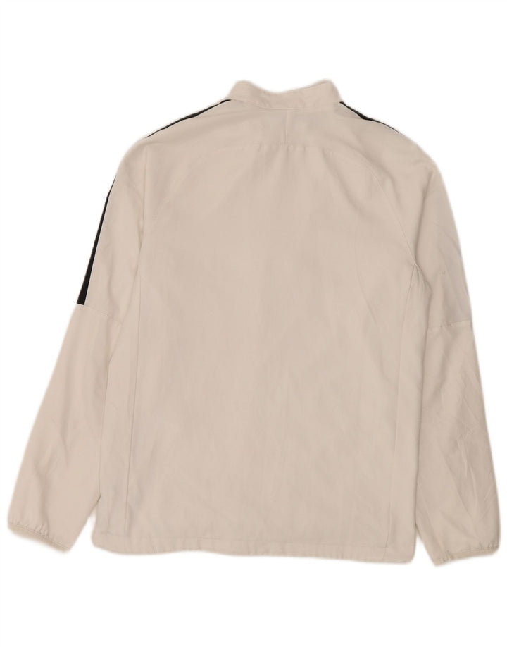 Jachetă de ploaie Nike Dri Fit pentru băieți 13-14 ani XL, alb, poliester bloc de culoare