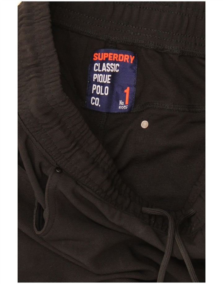 Pantaloni de trening Superdry pentru bărbați, negru mediu