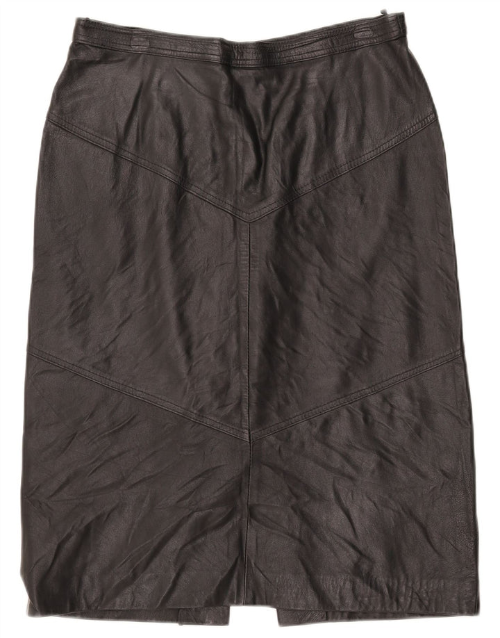 Fusta de piele pentru femei La Cordee Medium W30 Negru