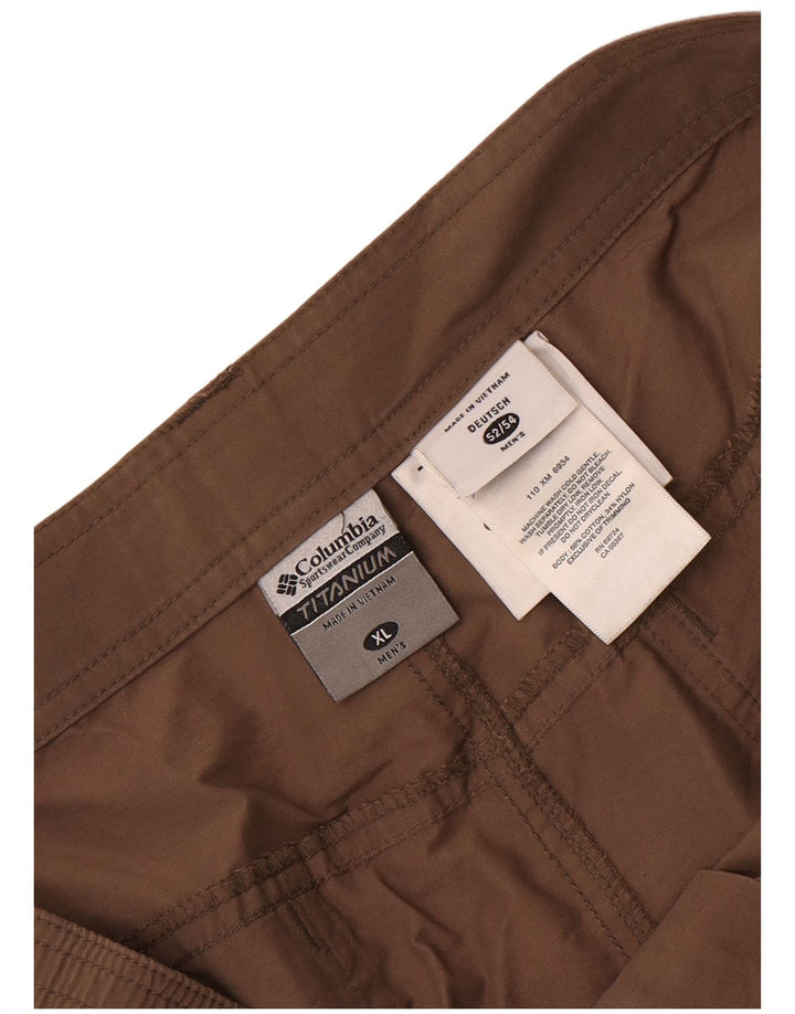 Pantaloni scurți Columbia Titanium Cargo XL W40 maro bumbac