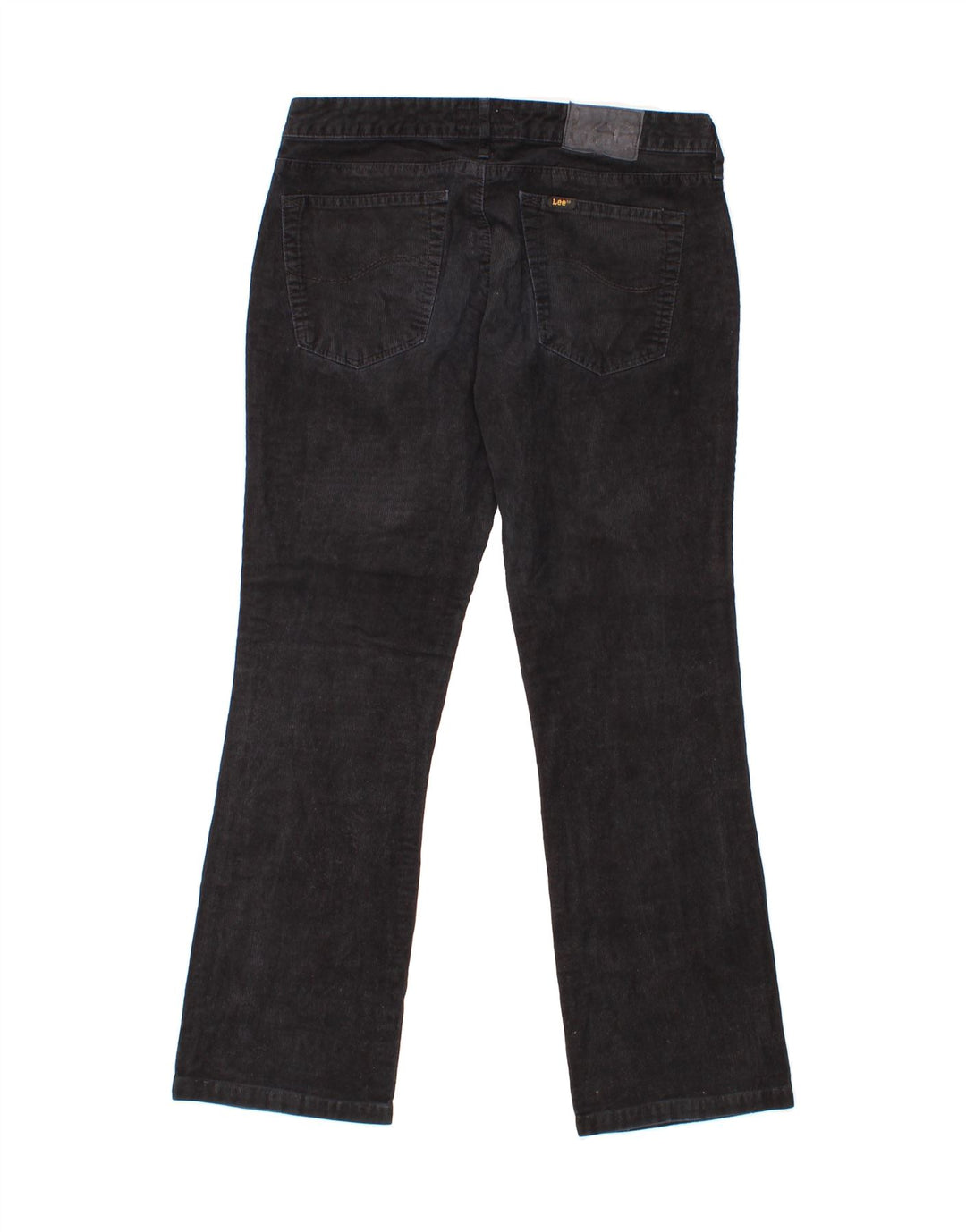 LEE Womens Straight Corduroy Trousers W32 L28 Black Vintage Lee and Second-Hand Lee from Messina Hembry 