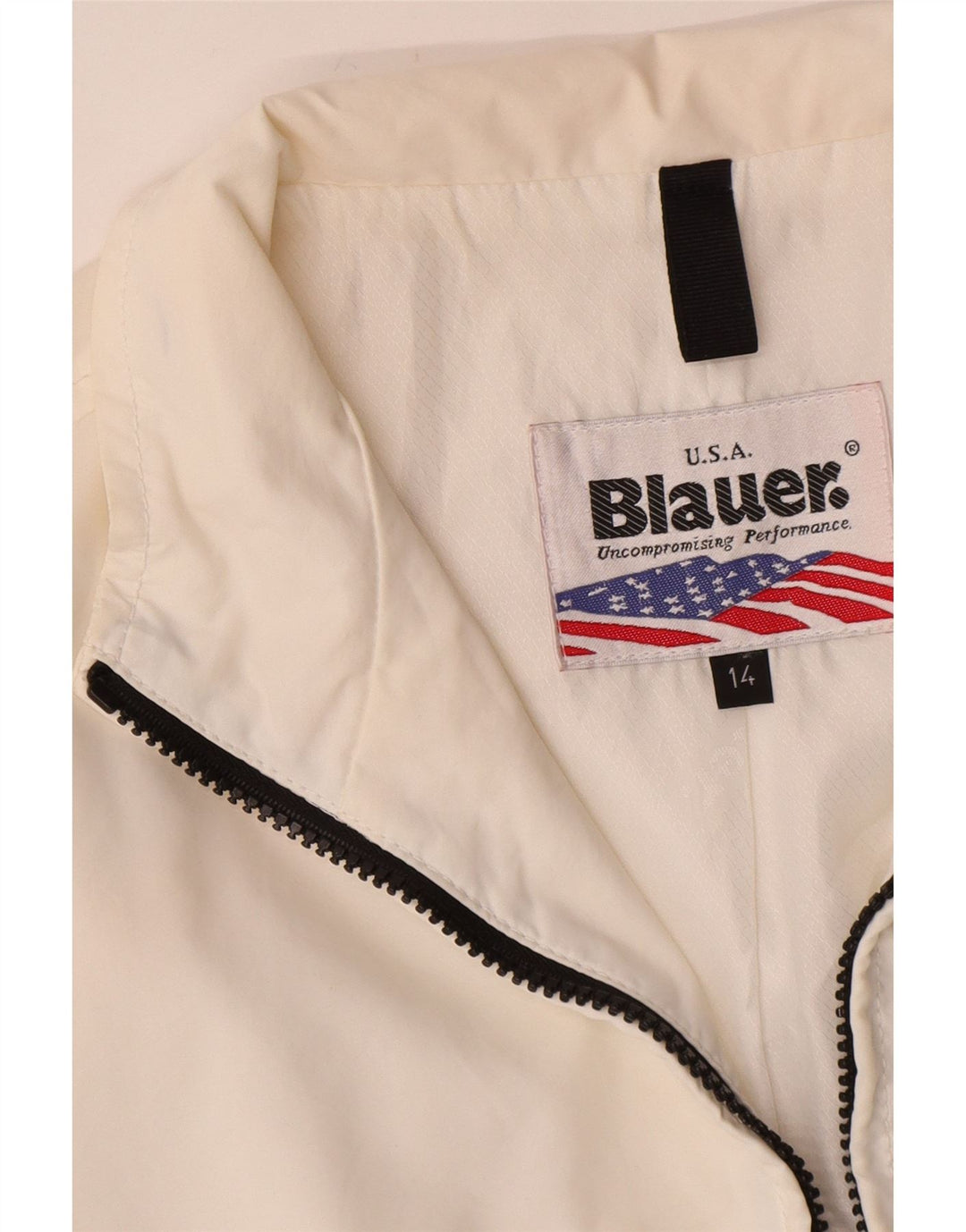Jachetă Bomber Blauer Băieți 13-14 Ani Poliamidă Albă