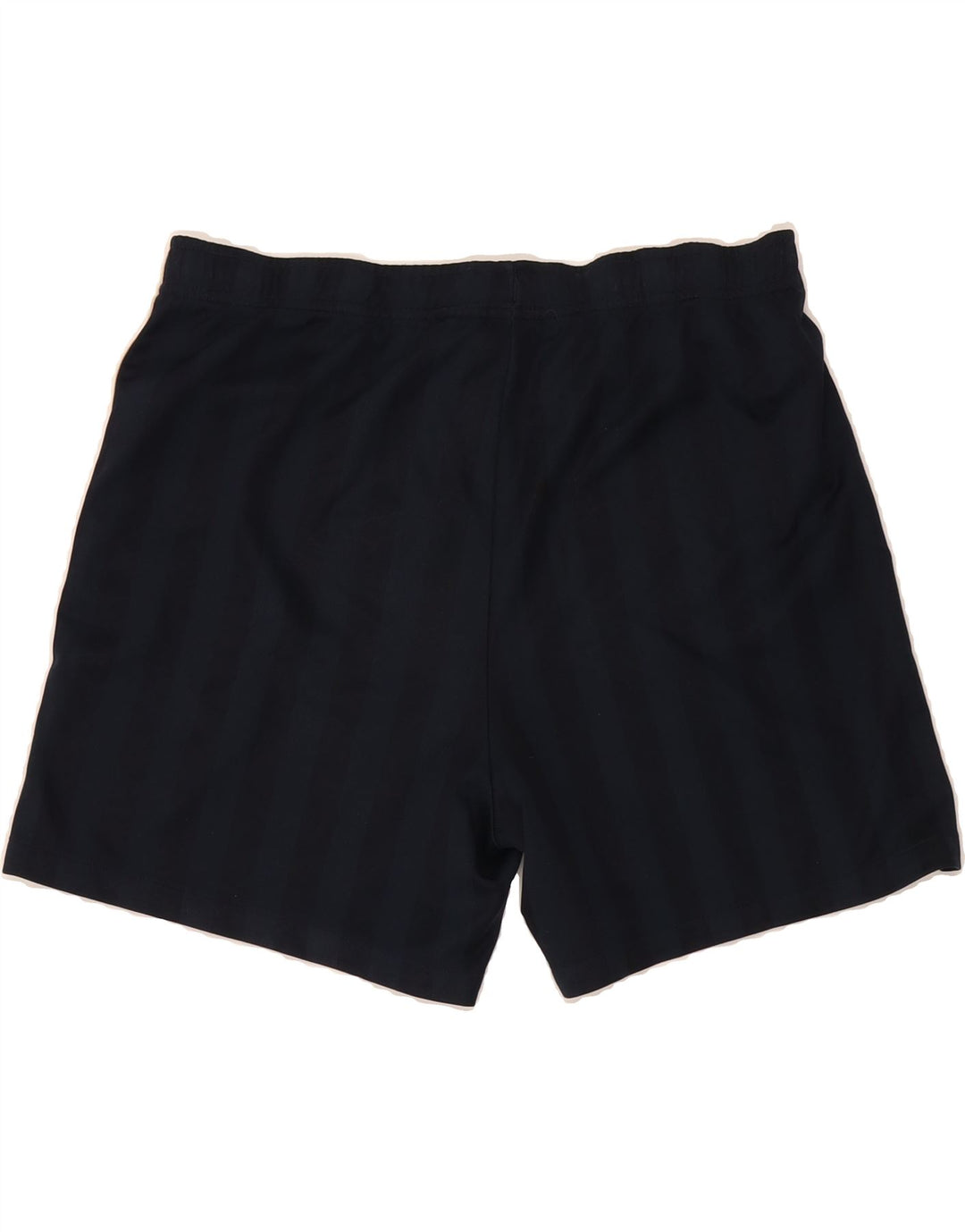NIKE Mens Sport Shorts Medium Navy Blue Striped Polyester Vintage Nike and Second-Hand Nike from Messina Hembry 